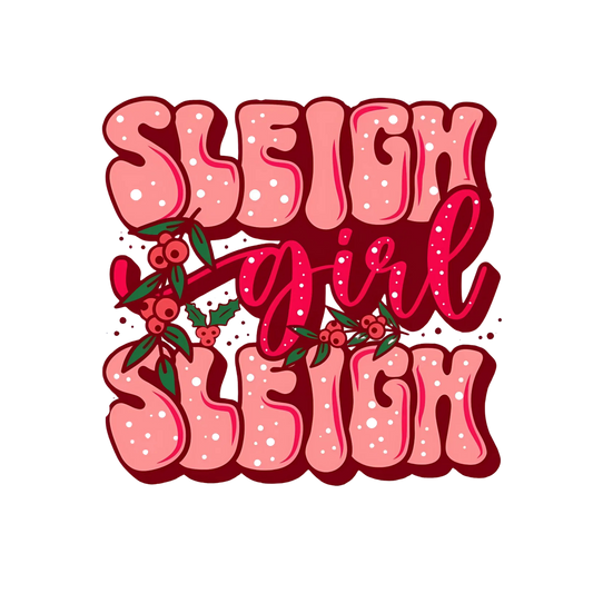 Bügelbild Sleigh Girl Sleigh