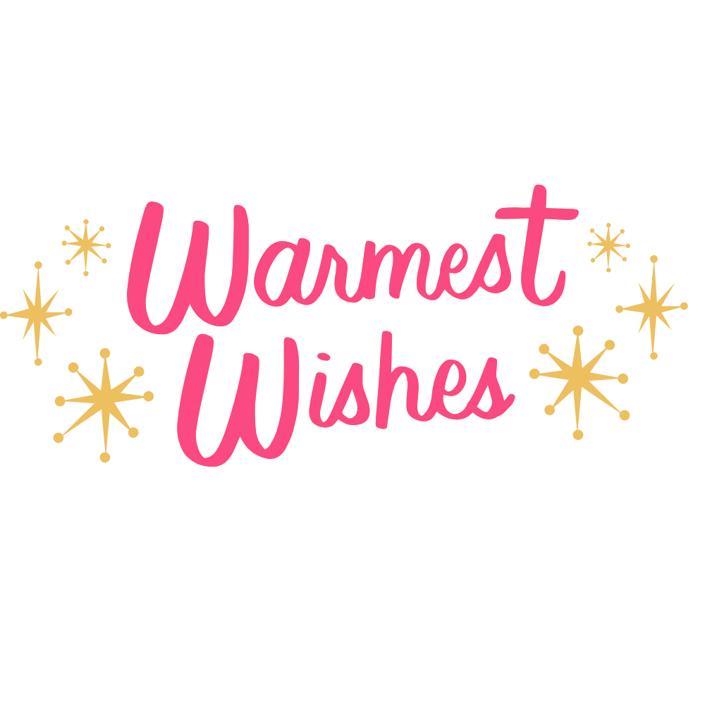 Bügelbild Warmes Wishes