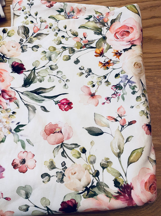 Sofortkauf French Terry Blumen