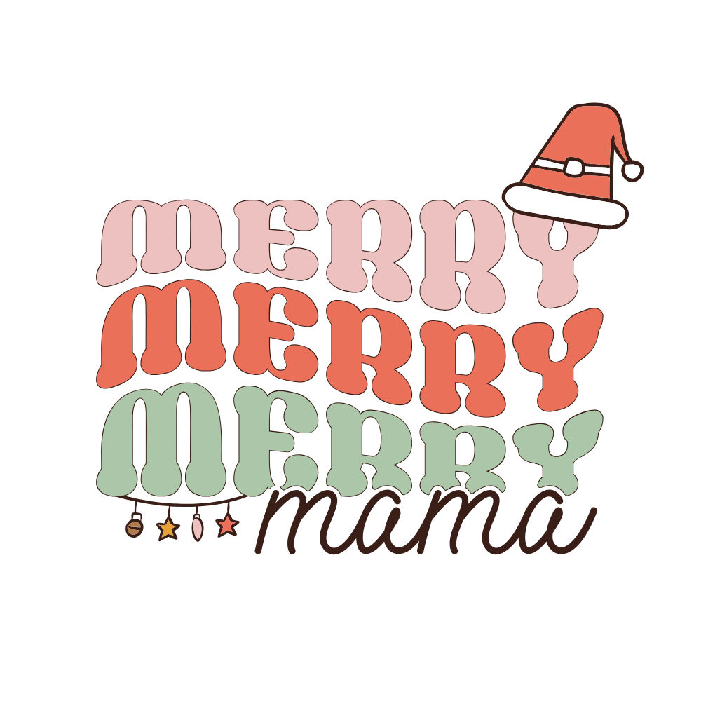 Bügelbild Merry Mama