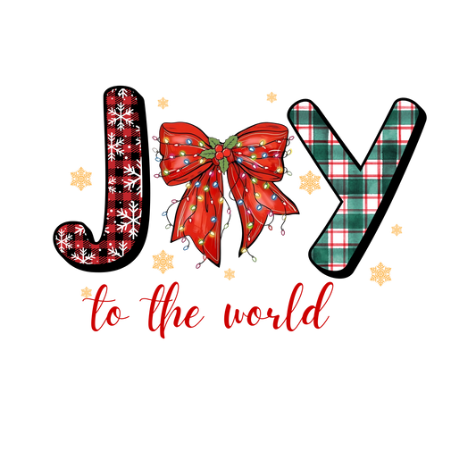 Bügelbild Joy to the world