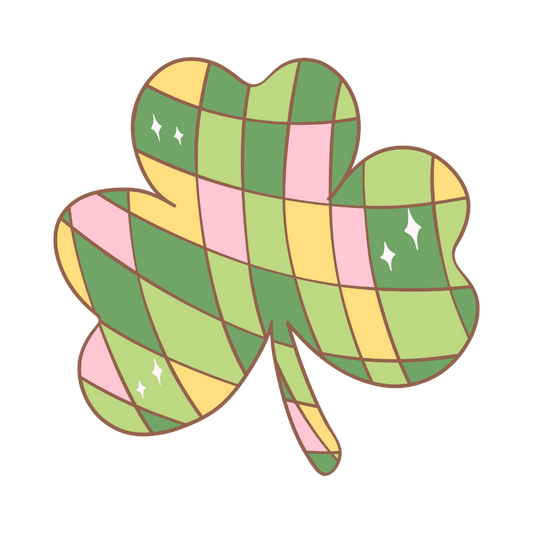 Bügelbild Kleeblatt