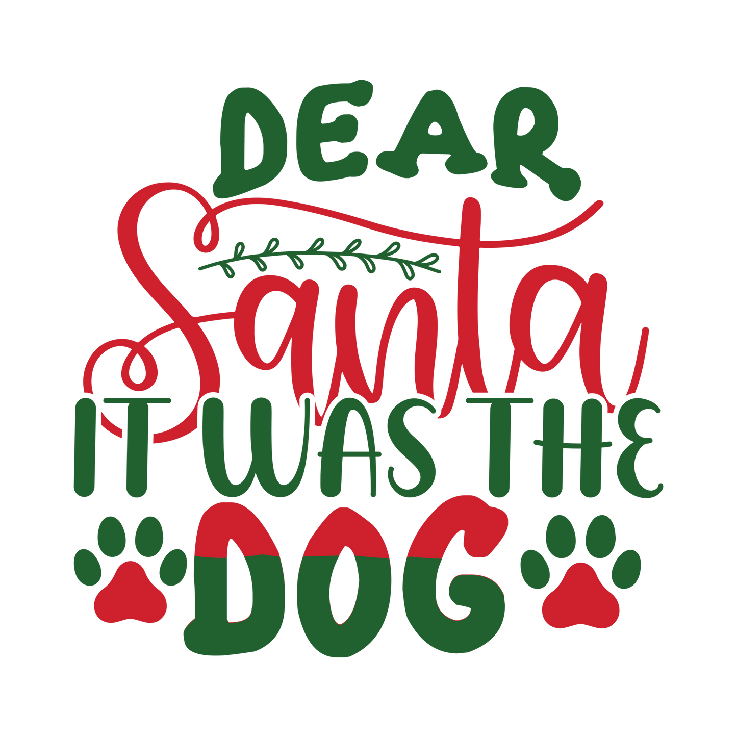 Bügelbild It was the dog