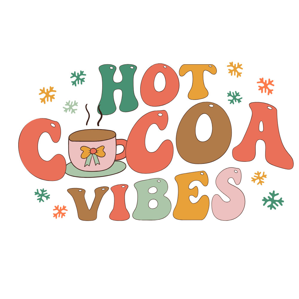 Bügelbild Hot Cocoa Vibes
