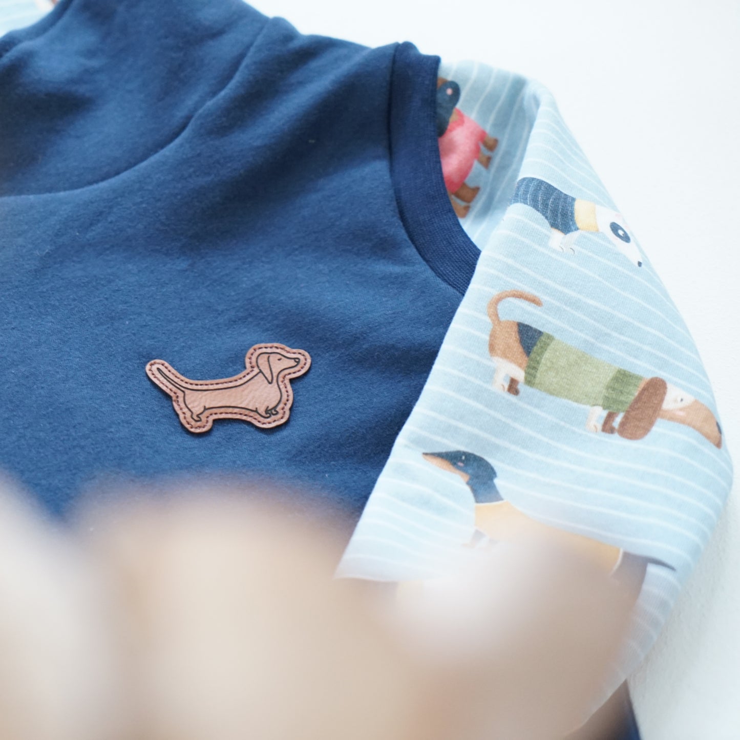 Kunstleder Patch Dackel Willy