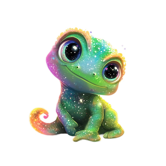 Bügelbild Chamäleon