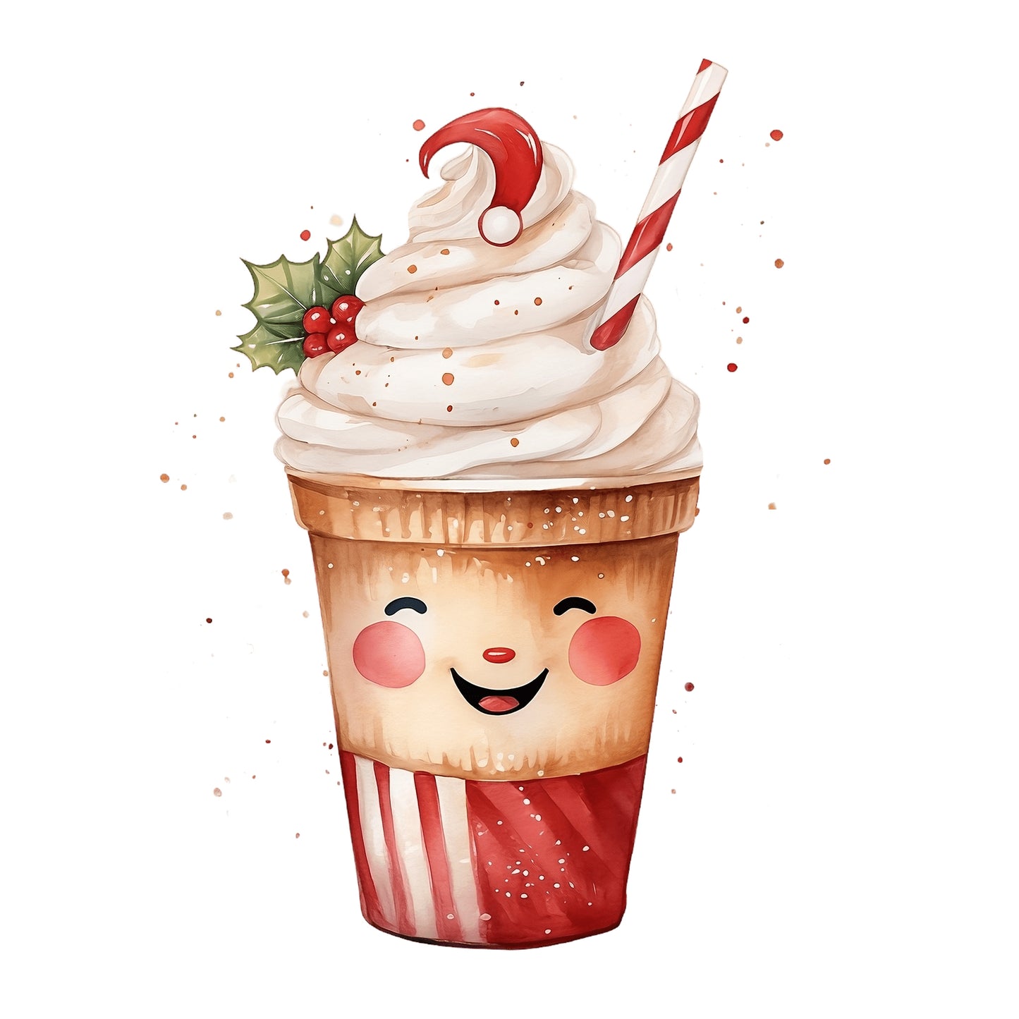 Bügelbild Christmas Milkshake