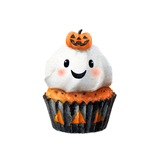 Bügelbild-Halloween Cupcake