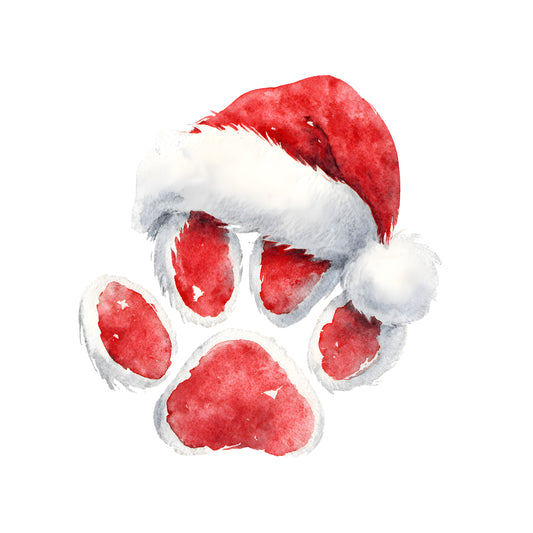 Bügelbild-Weihnachten Pfote