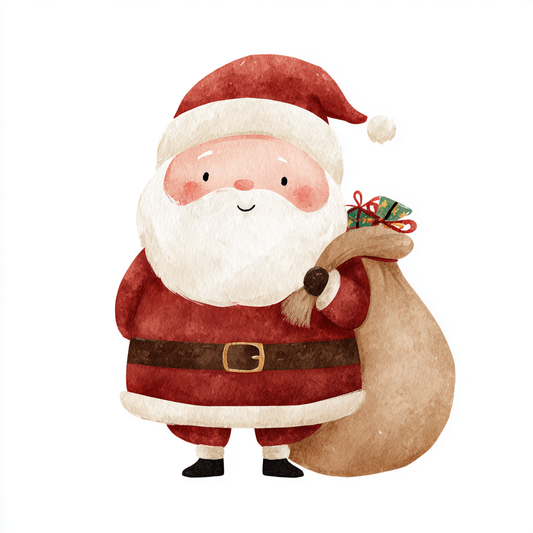 Bügelbild Weihnachtsmann