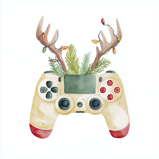 Bügelbild Controller Weinachten