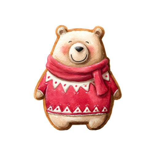 Bügelbild-Cookie Bär