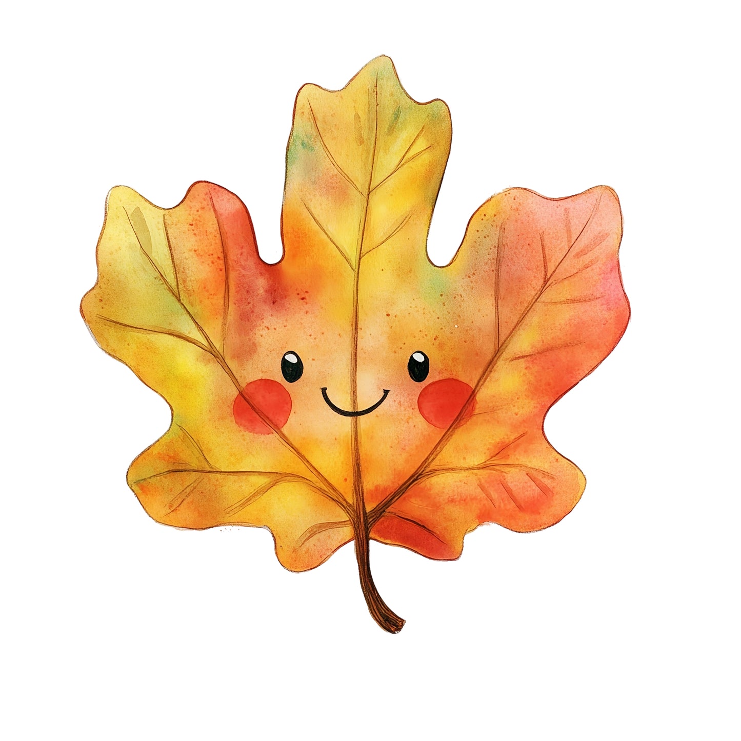 Bügelbild Herbstblatt