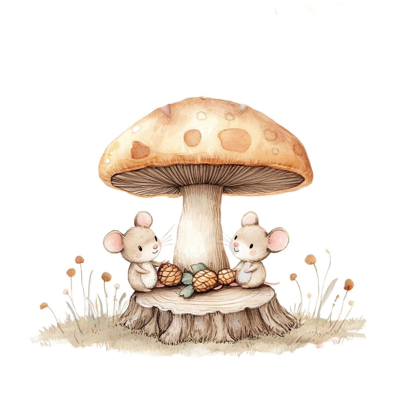 Bügelbild Herbstmäuse