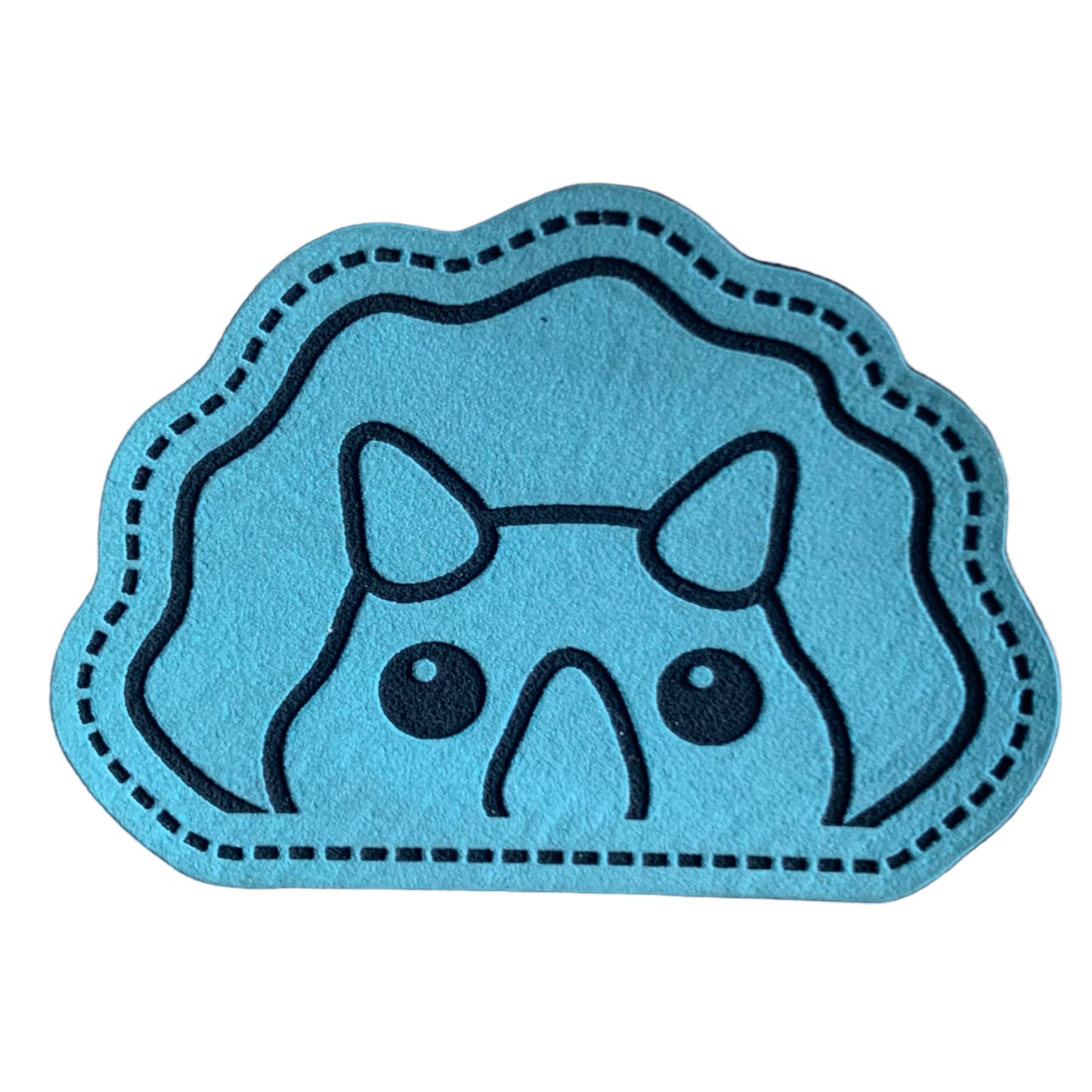 Kunstleder Patch Dino Triceratops