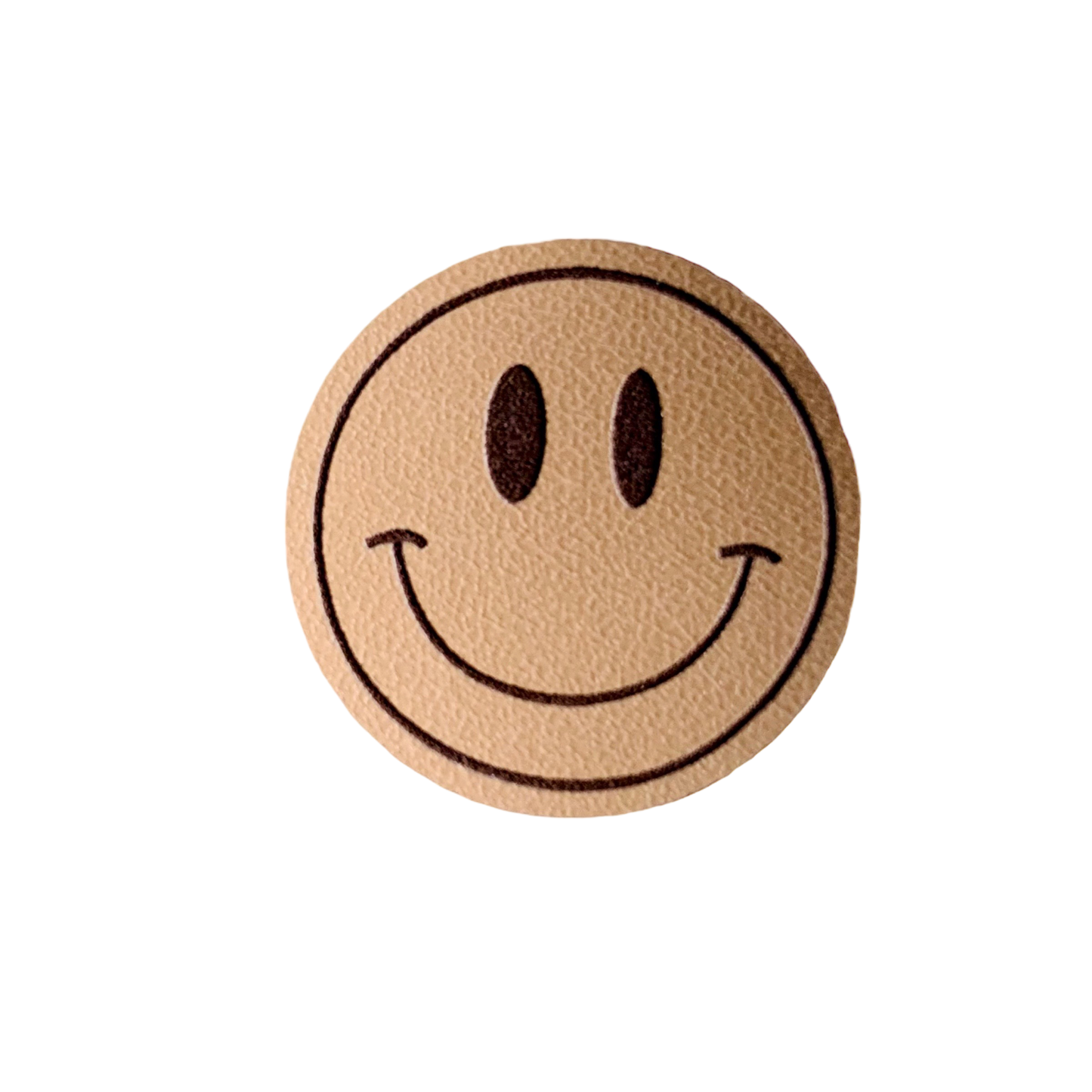 Kunstleder Patch mit Smiley