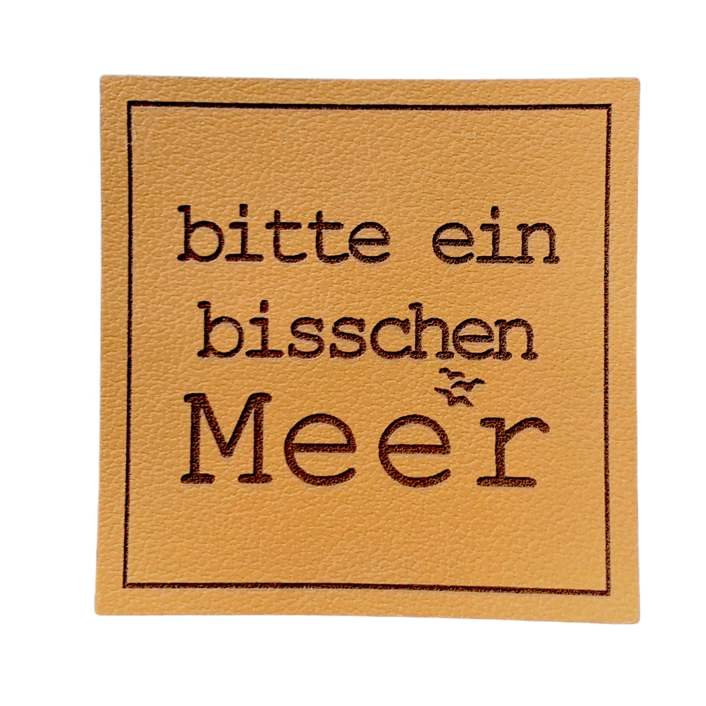 Kunstleder Patch bitte ein bisschen Meer