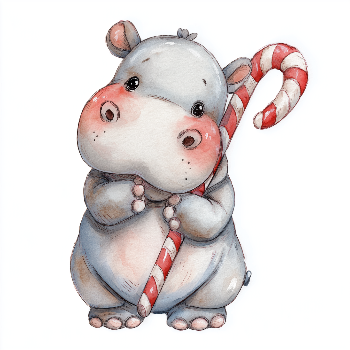 Bügelbild Hippo