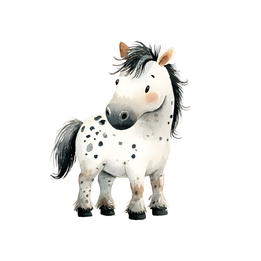 Bügelbild-Pferd