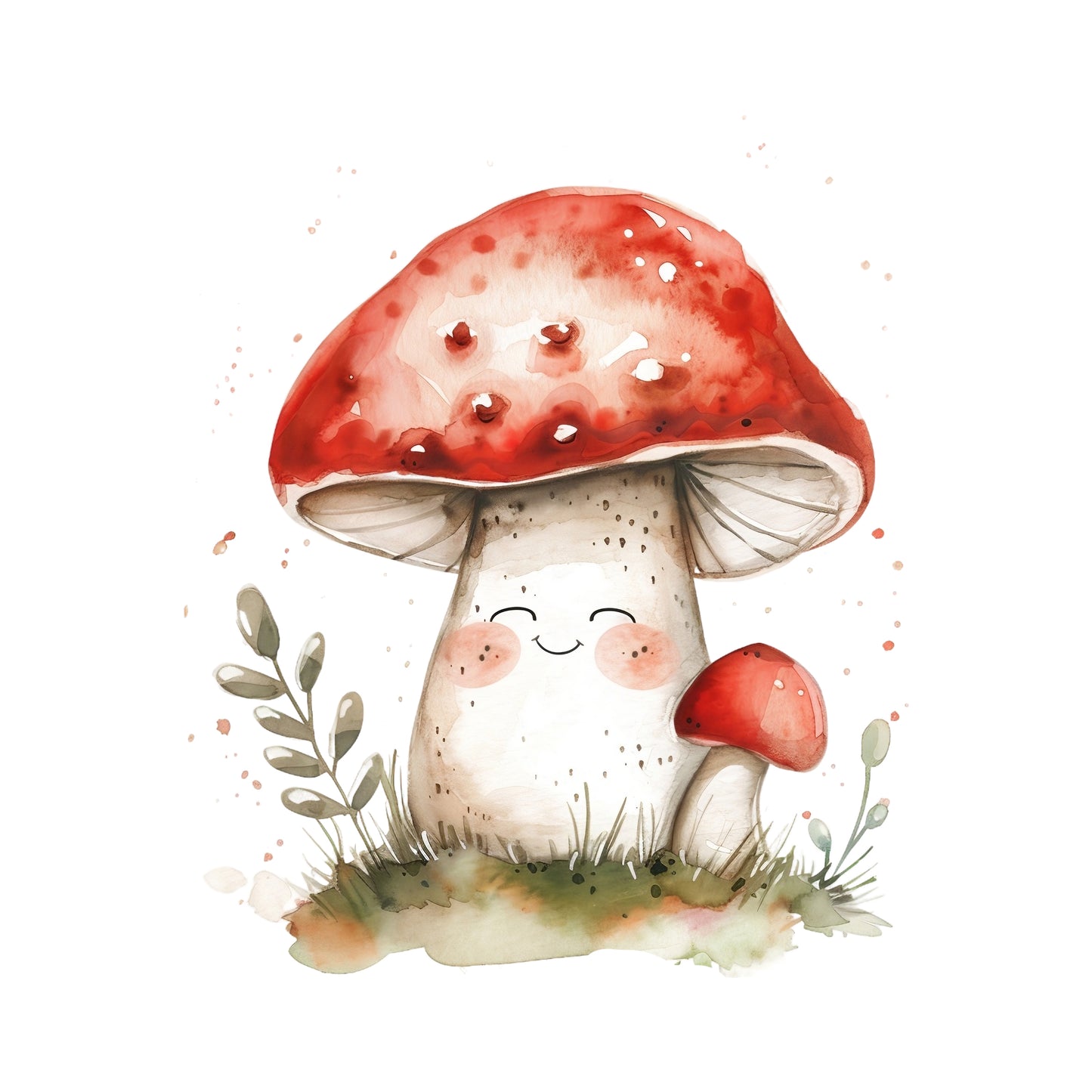 Bügelbild Pilz