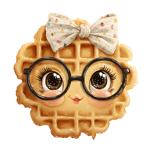 Bügelbild Waffel