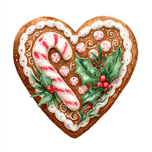 Bügelbild Lebkuchenherz