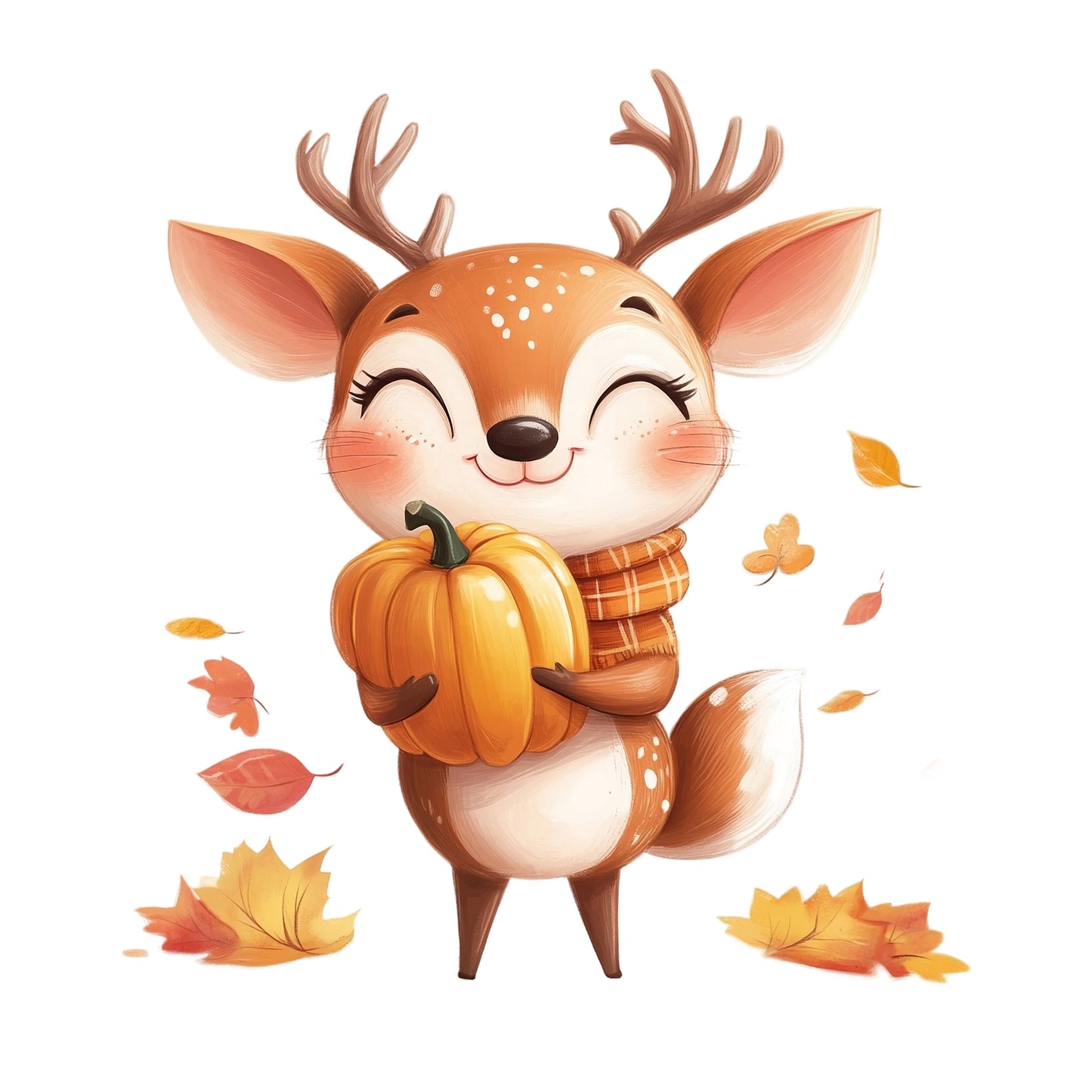 Bügelbild Reh Herbst