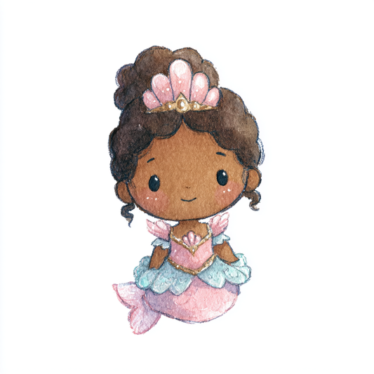 Bügelbild Meerjungfrau