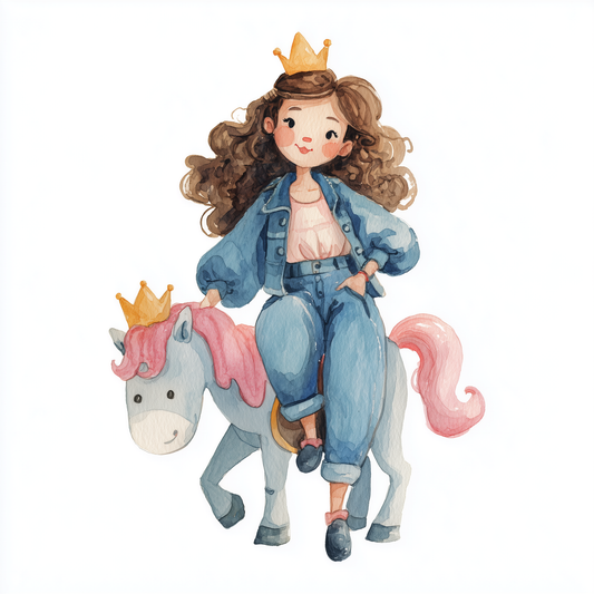 Bügelbild Prinzessin