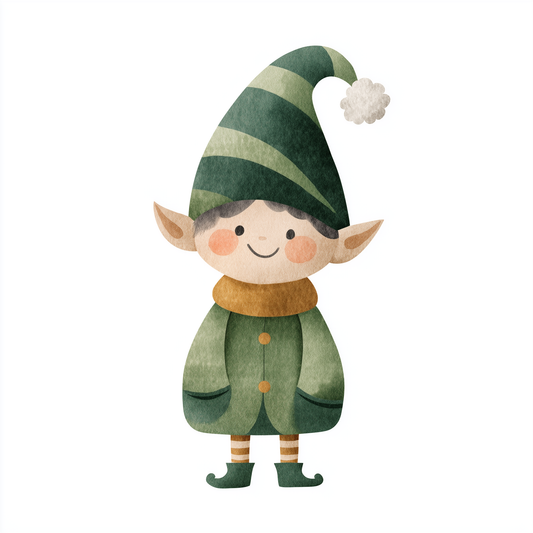 Bügelbild Weihnachtself