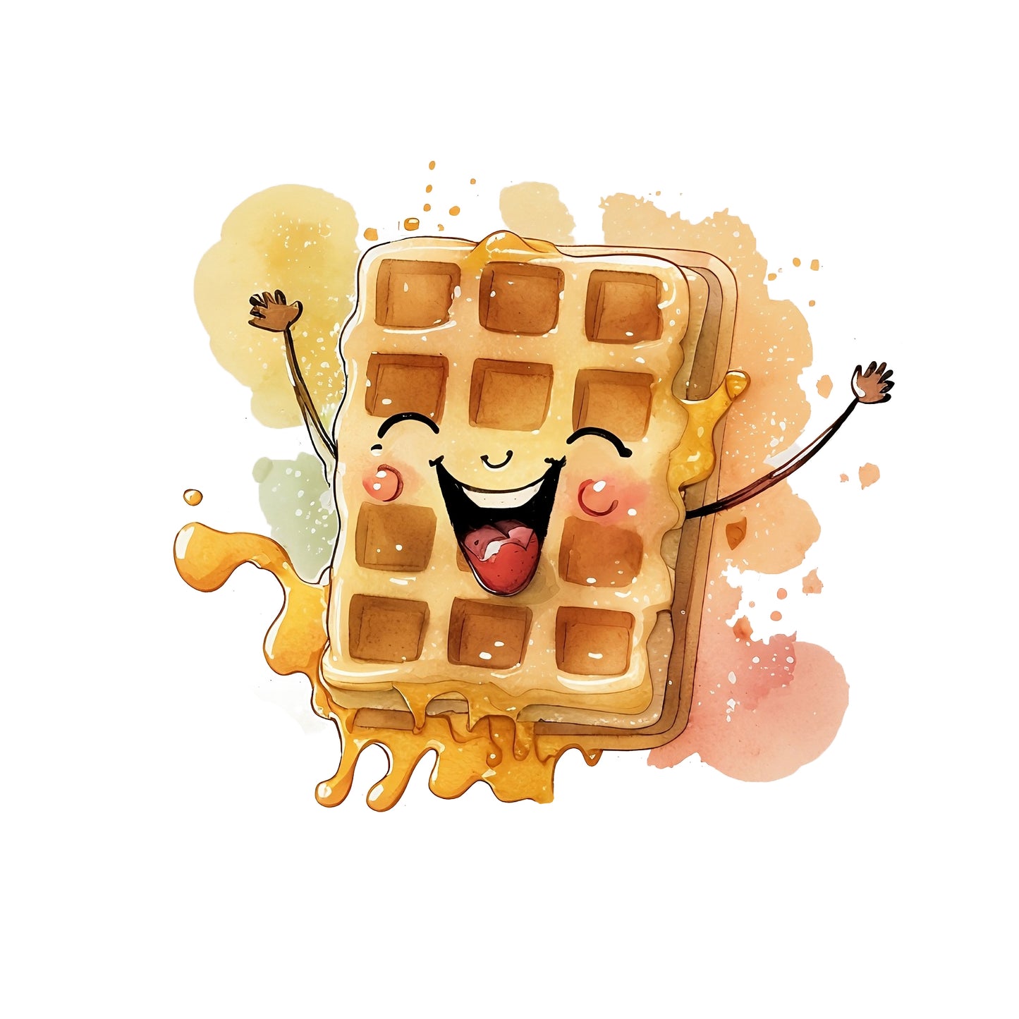 Bügelbild Waffel