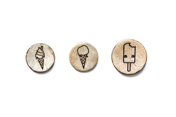 Set Kokosknopf Eis 25-30 mm