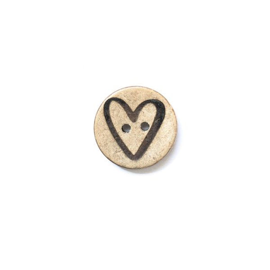 Set Kokosknopf Herz 20 mm