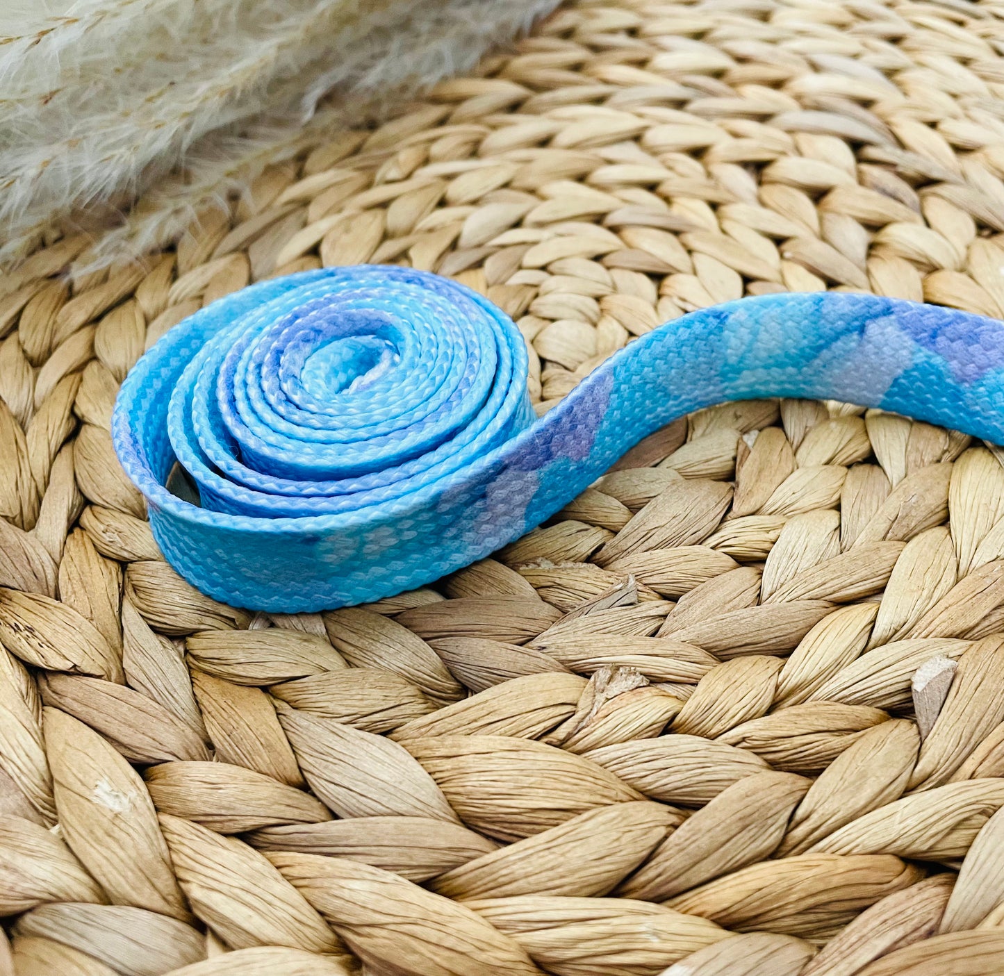Bedruckte Kordel „Marmor Blau Lila“