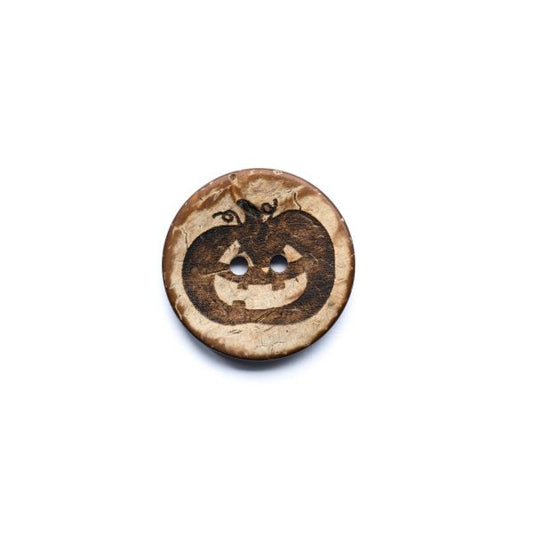 Set Kokosknopf Gruseliger Kürbis 25 mm