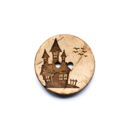 Set Kokosknopf Geisterhaus 30 mm