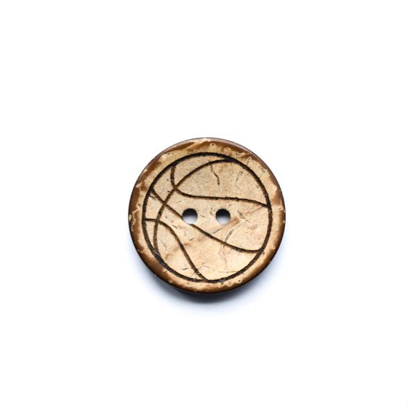 Set Kokosknopf Basketball 25 mm