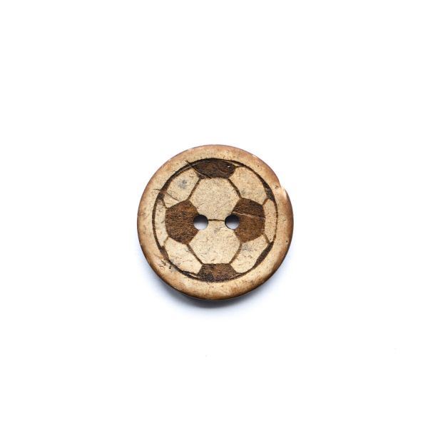 Set Kokosknopf Fußball 25 mm