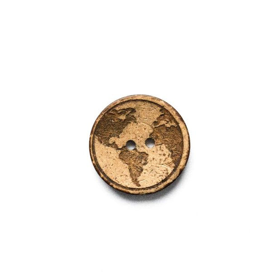 Set Kokosknopf Weltkarte 25mm