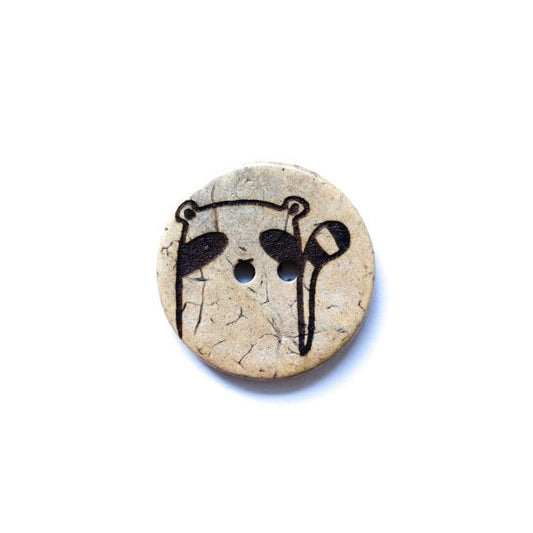 Set Kokosknopf Waschbär 25 mm