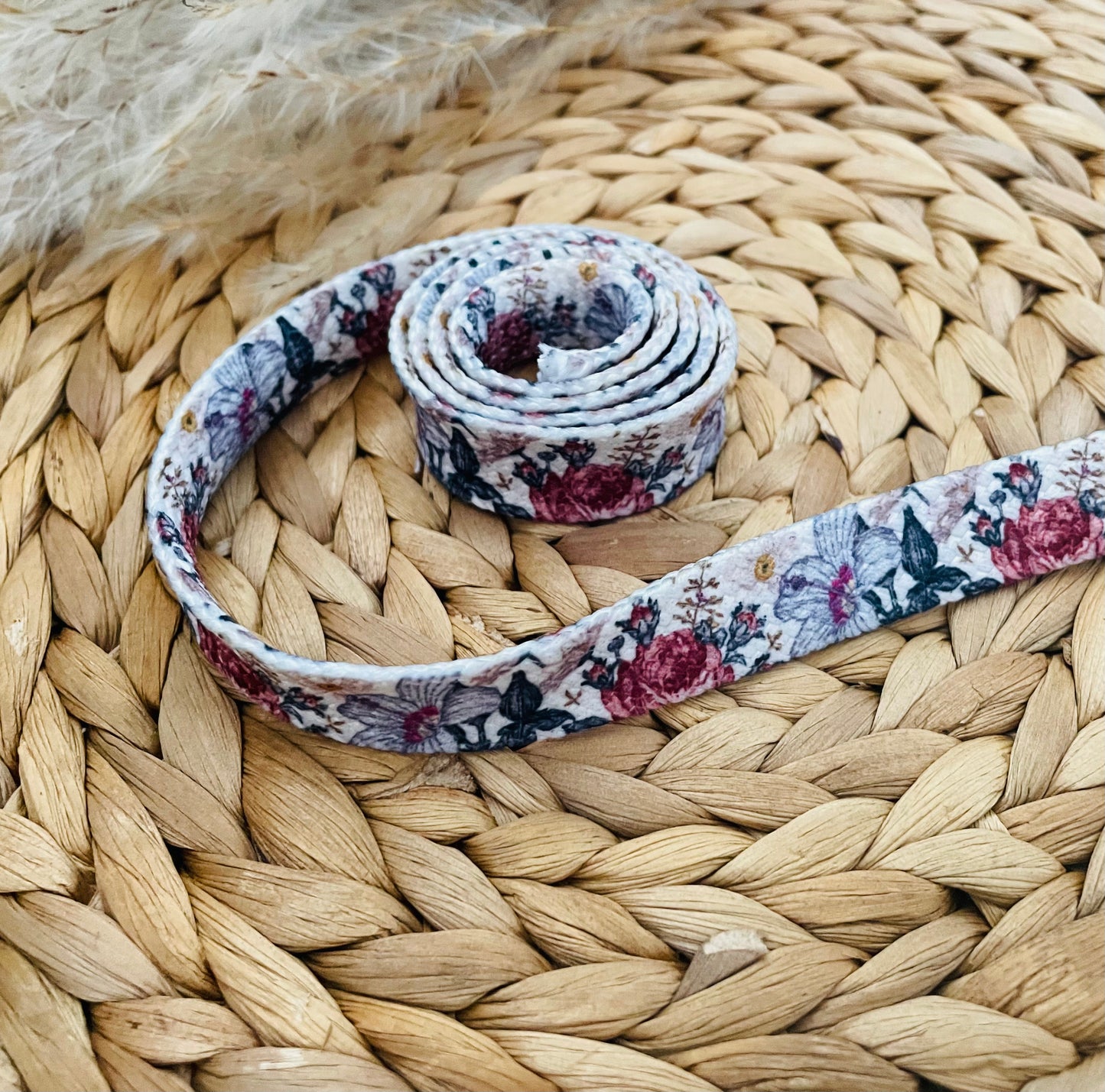 Bedruckte Kordel mit "Blumen“