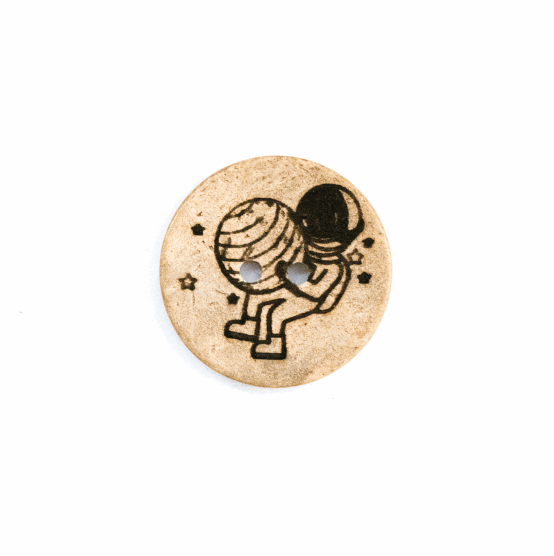 Set Kokosknopf Astronaut 25mm