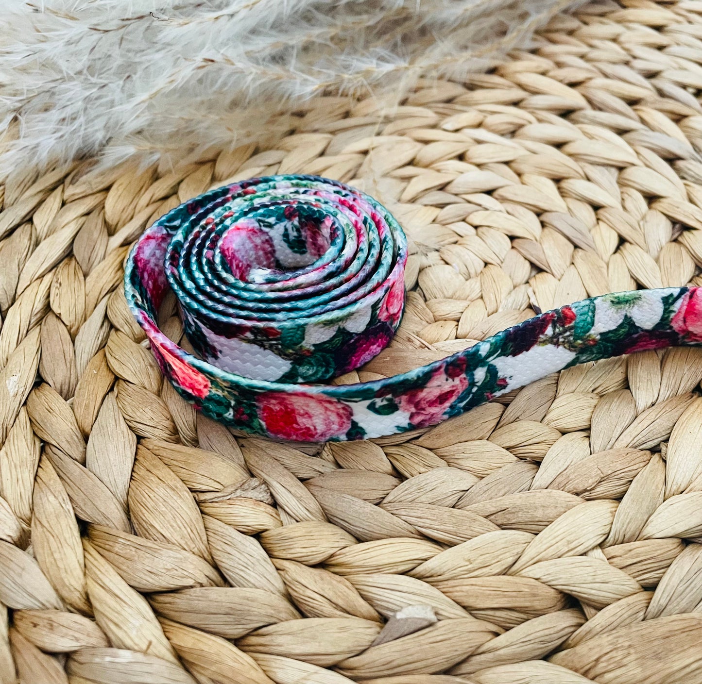 Bedruckte Kordel mit "Flowers“