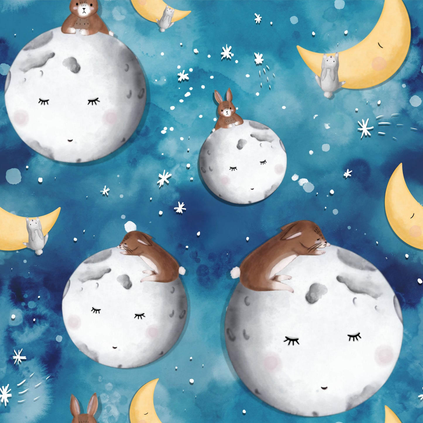 I love you to the moon-Blue