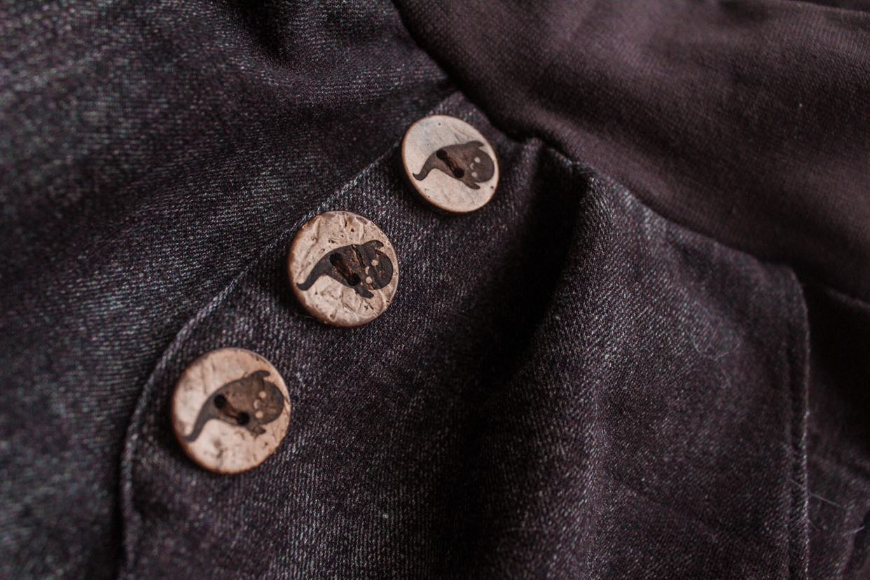 Set Kokosknopf Lustiger Geist 20 mm