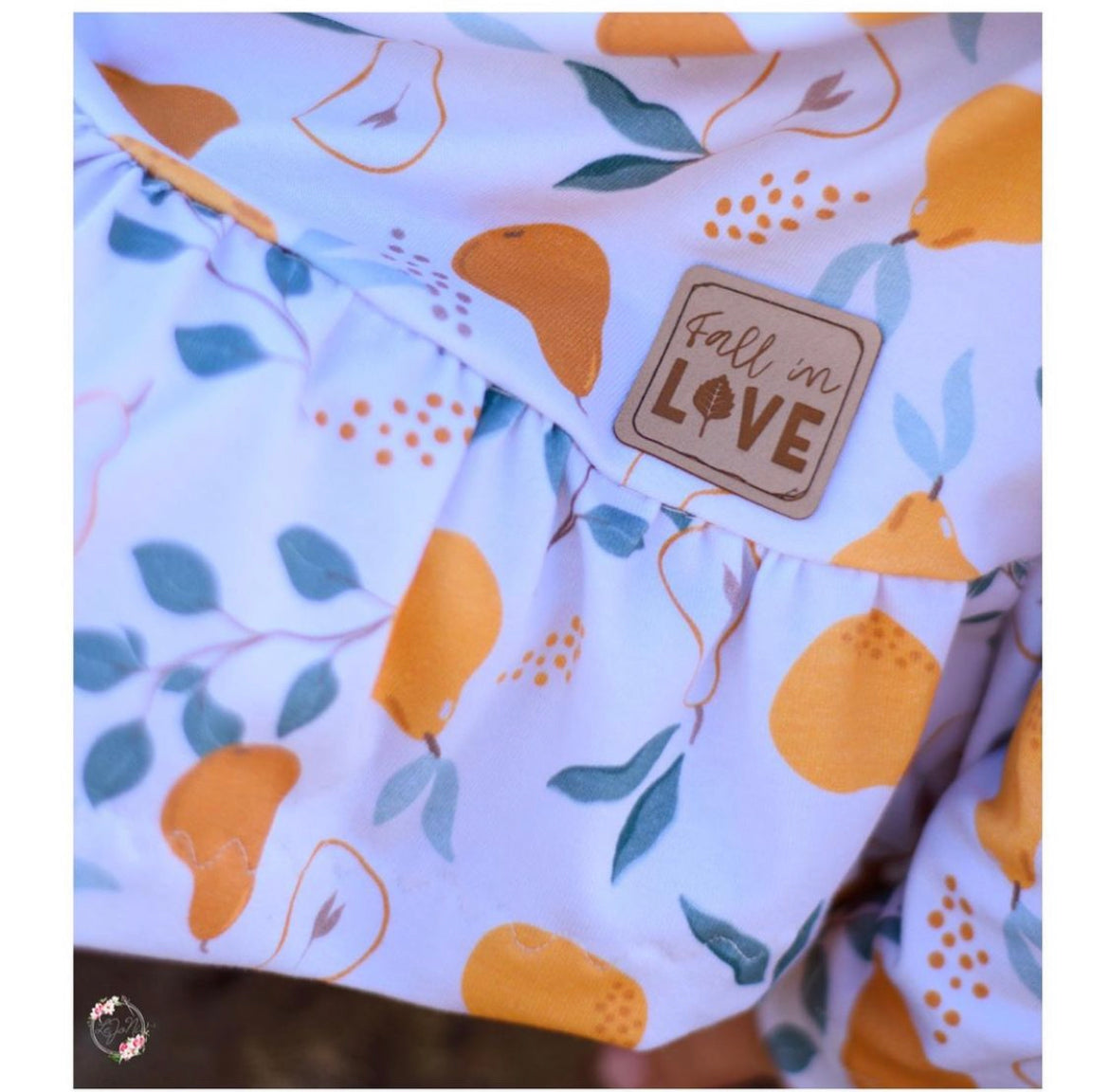 Kunstleder Patch mit Fall in LOVE