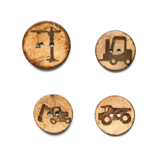 Set Kokosknopf Baustellenmix 25-30mm 4 Stück