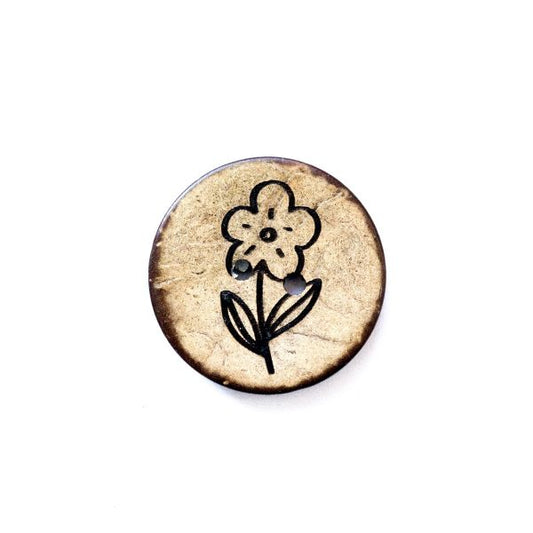 Set Kokosknopf Blume 4 25 mm
