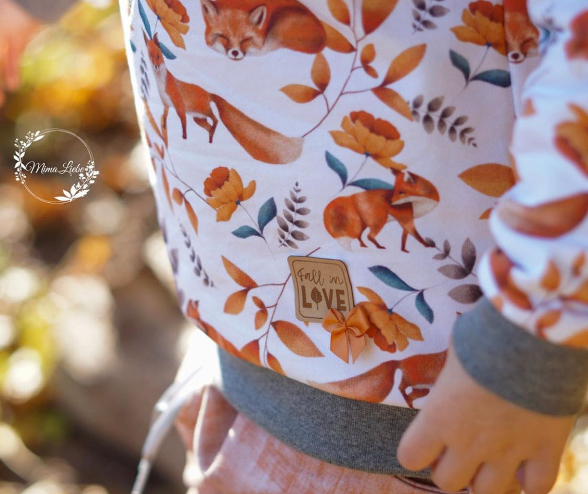 Kunstleder Patch mit Fall in LOVE