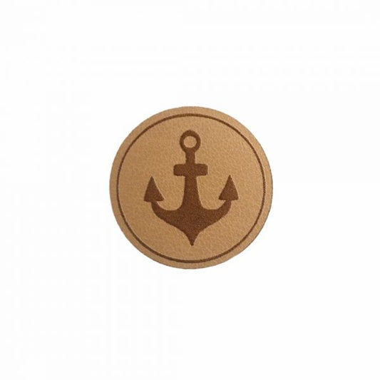 Kunstleder Patch mit Anker